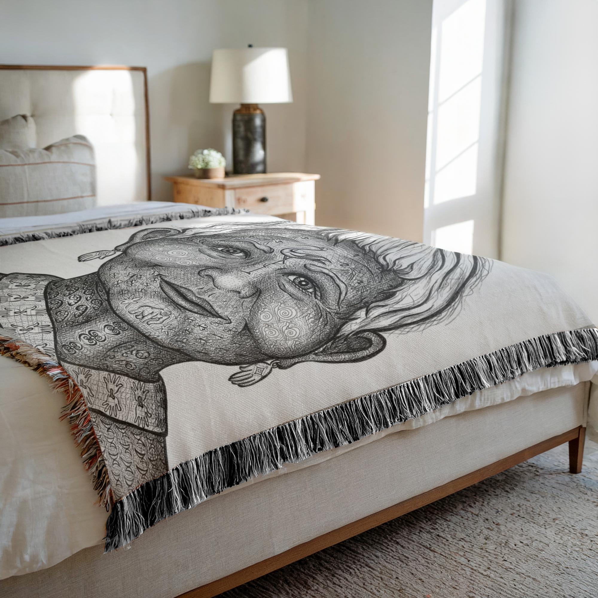 the-wisdom-keeper-of-intimacy-black-white-woven-blanket – Wisdom Keepers
