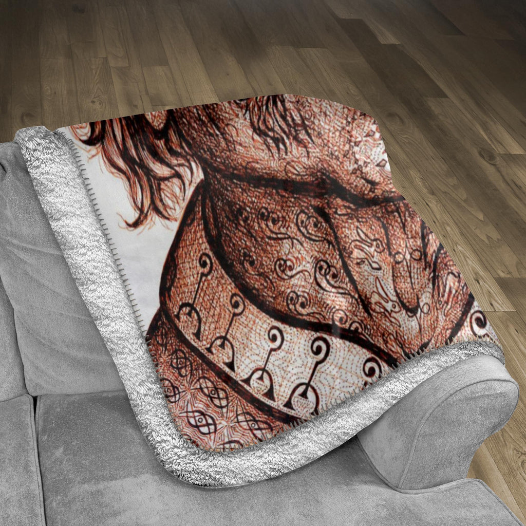 the-wisdom-keeper-of-invention-brown-white-fleece-sherpa-blanket – Wisdom Keepers
