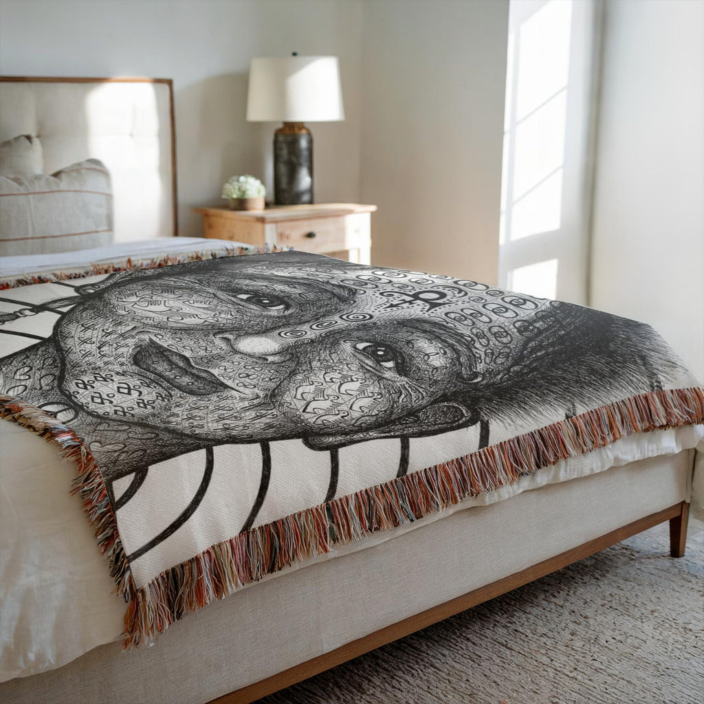the-wisdom-keeper-of-equality-tenderness-black-white-woven-blanket – Wisdom Keepers