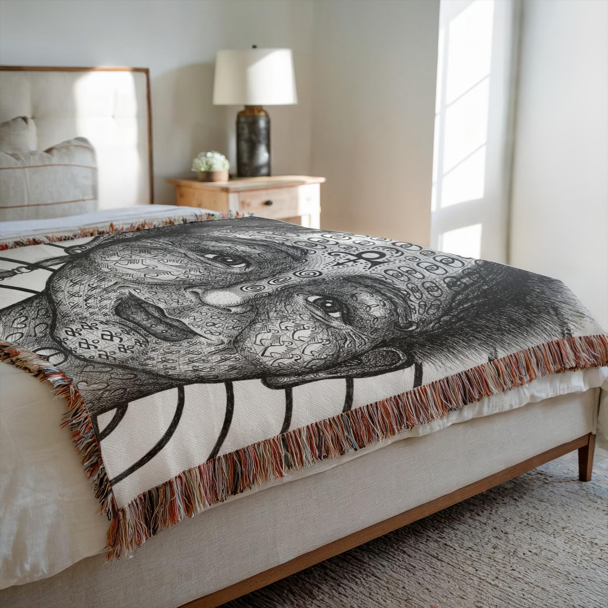 the-wisdom-keeper-of-equality-tenderness-black-white-woven-blanket – Wisdom Keepers