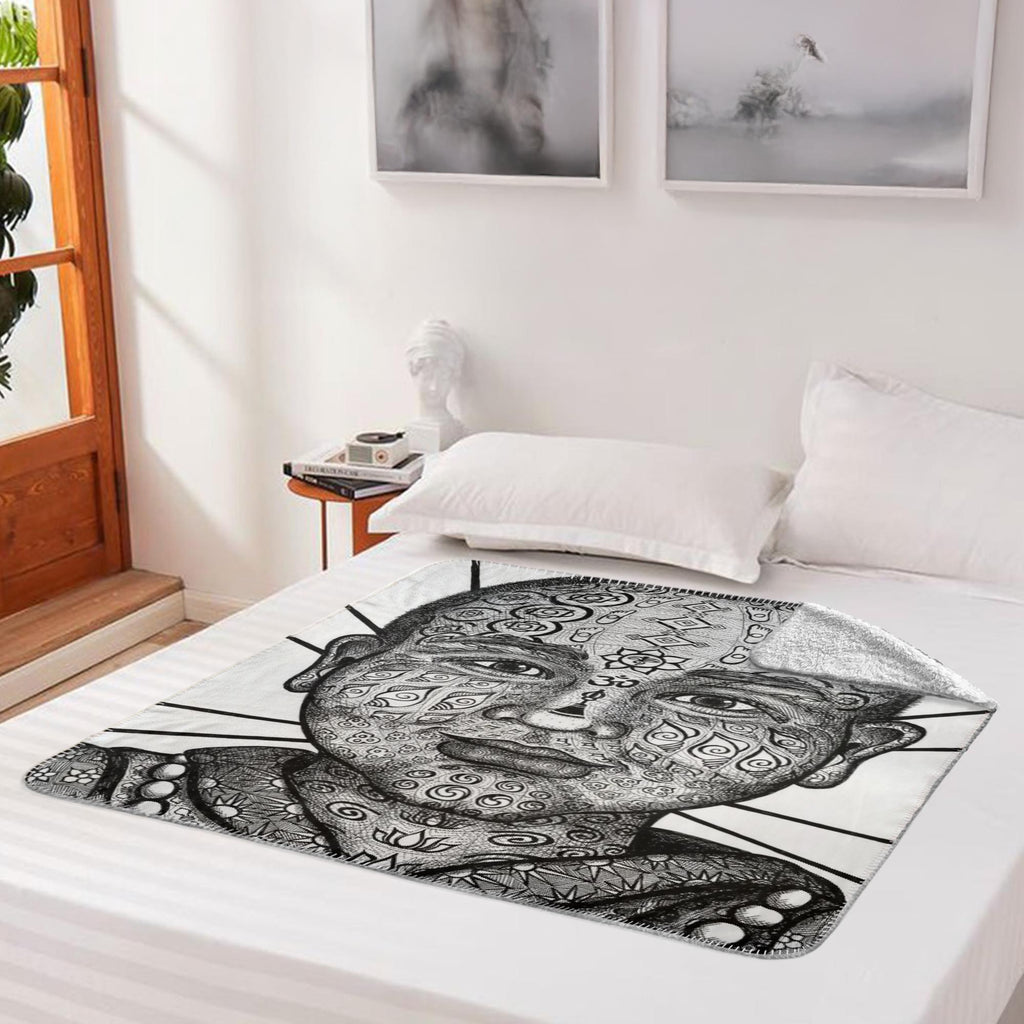 the-wisdom-keeper-of-initiative-awakening-black-white-fleece-sherpa-blanket – Wisdom Keepers