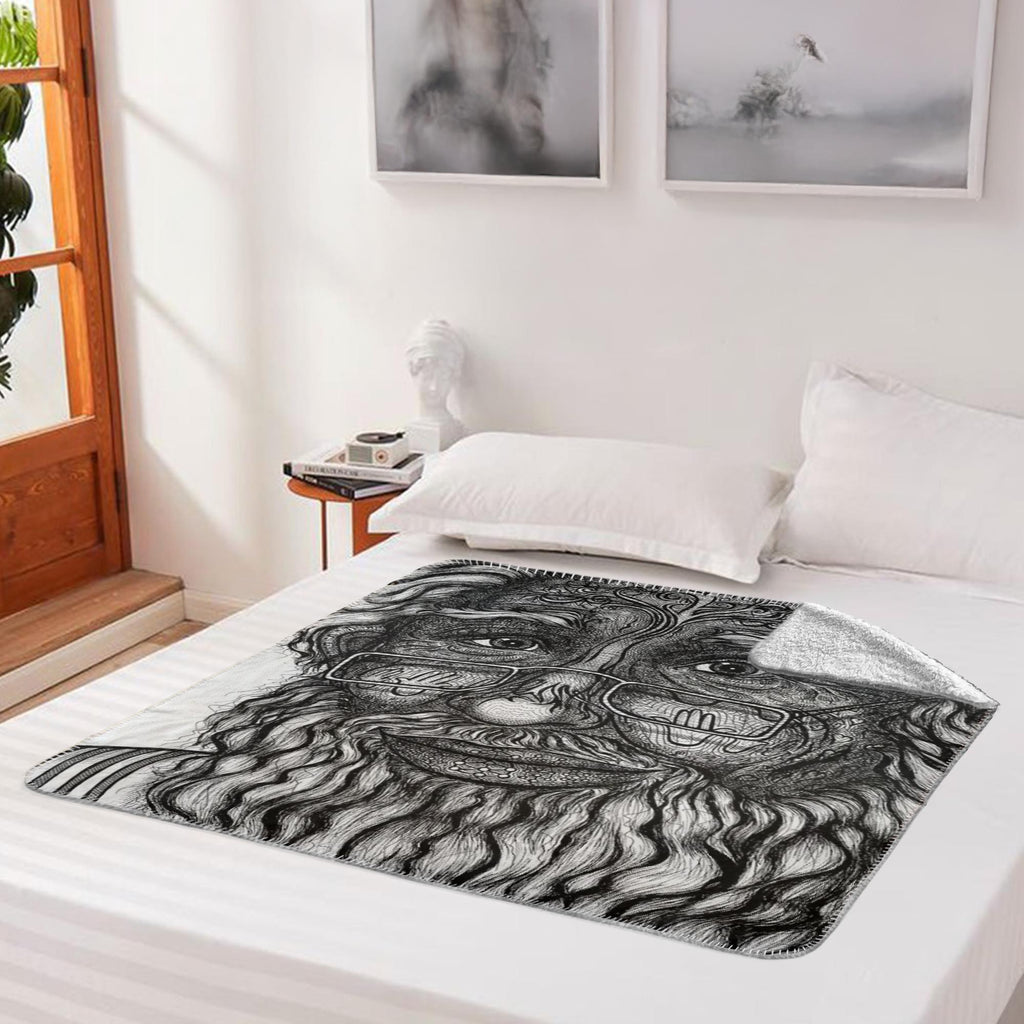 the-wisdom-keeper-of-omniscience-black-white-fleece-sherpa-blanket – Wisdom Keepers