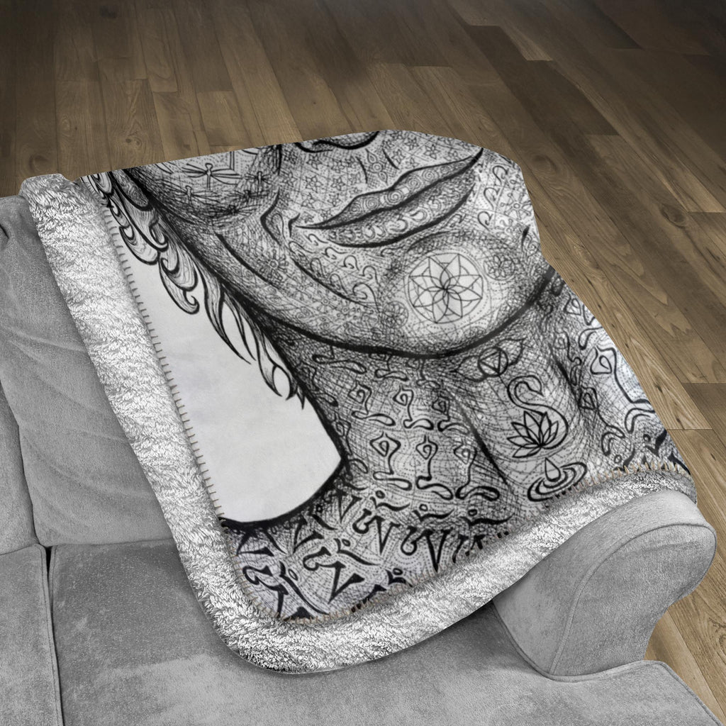 the-wisdom-keeper-of-precision-impeccability-black-white-fleece-sherpa-blanket – Wisdom Keepers