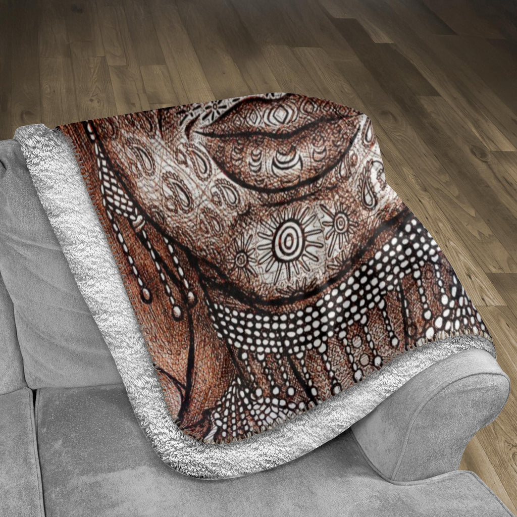 the-wisdom-keeper-of-empathy-brown-white-fleece-sherpa-blanket – Wisdom Keepers