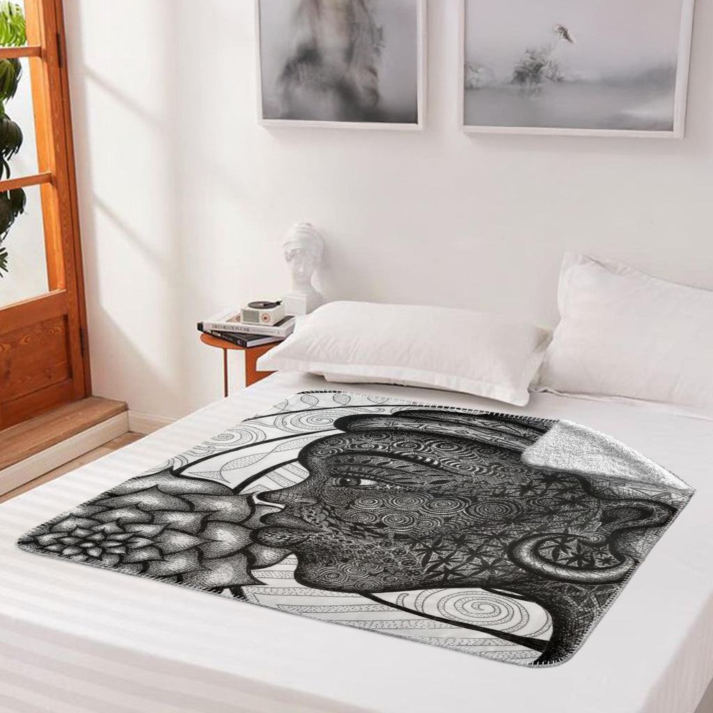 the-wisdom-keeper-of-simplicity-black-white-fleece-sherpa-blanket – Wisdom Keepers