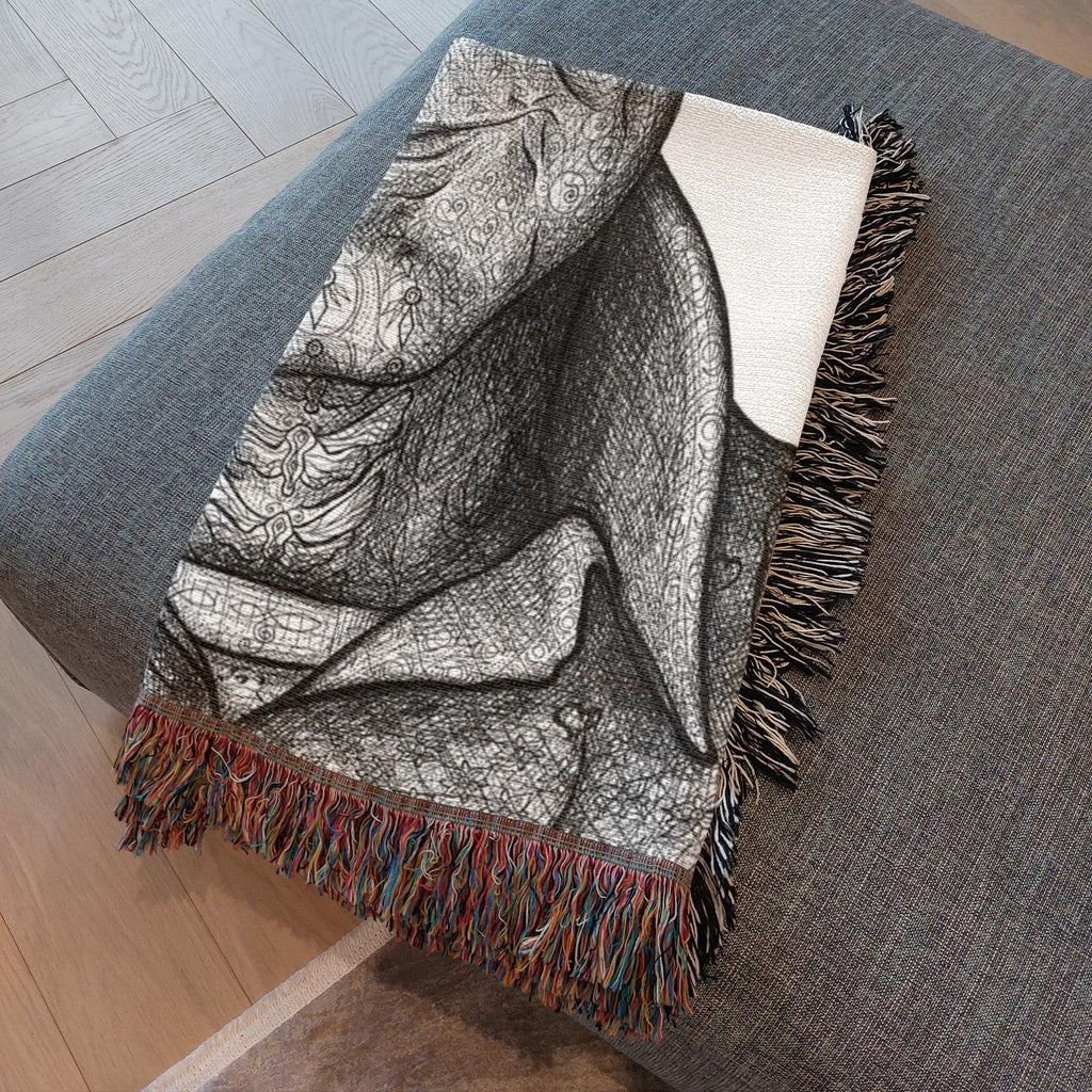 the-wisdom-keeper-of-lightness-black-white-woven-blanket – Wisdom Keepers