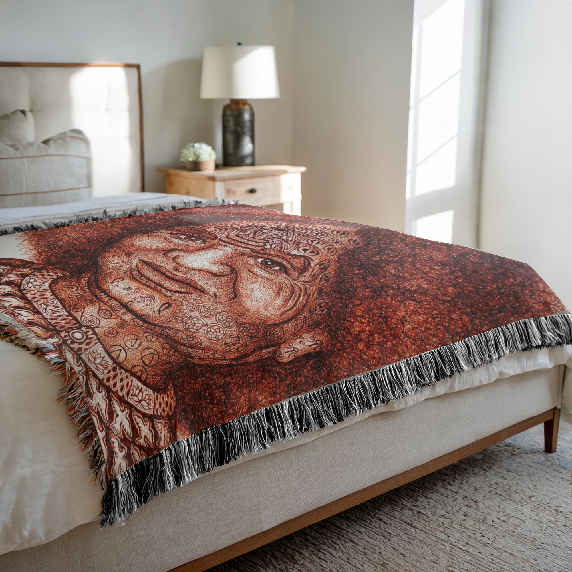the-wisdom-keeper-of-aspiration-brown-white-woven-blanket – Wisdom Keepers