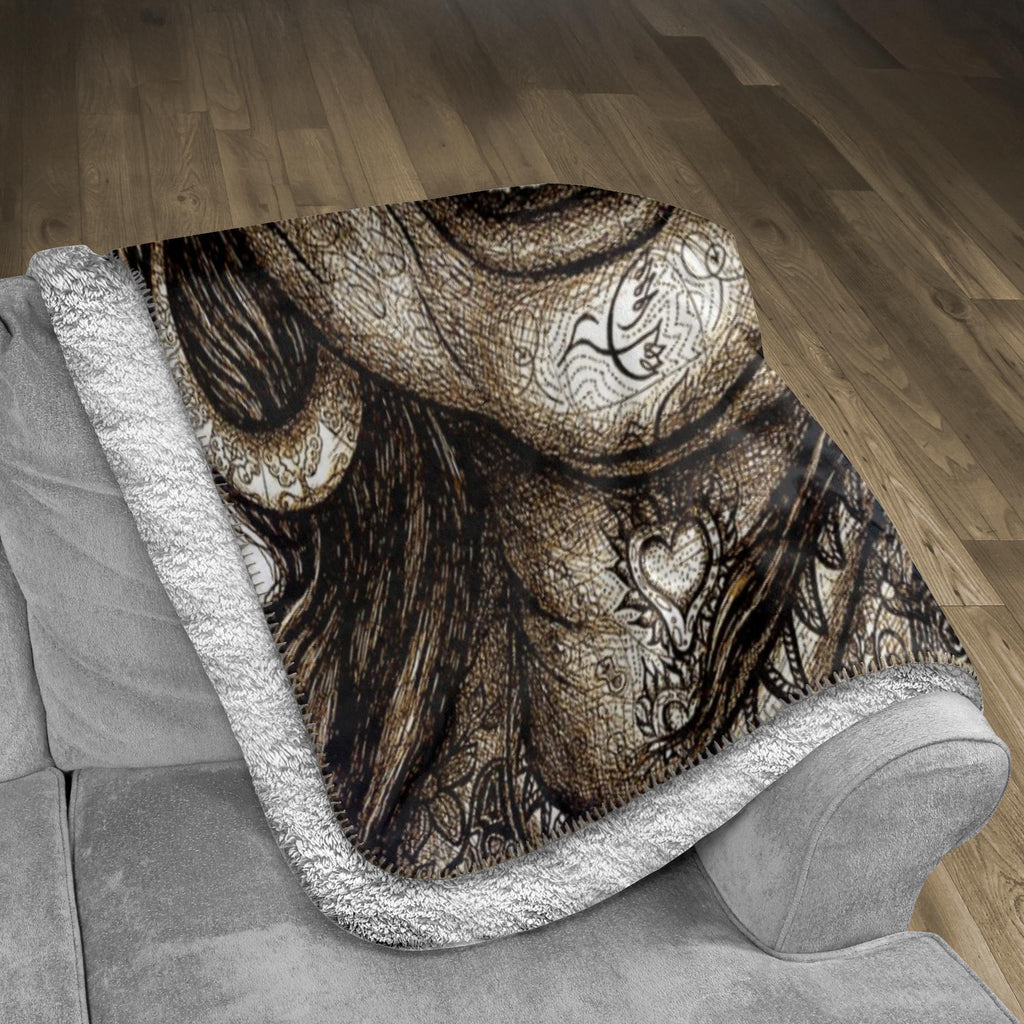 the-wisdom-keeper-of-delight-brown-white-fleece-sherpa-blanket – Wisdom Keepers