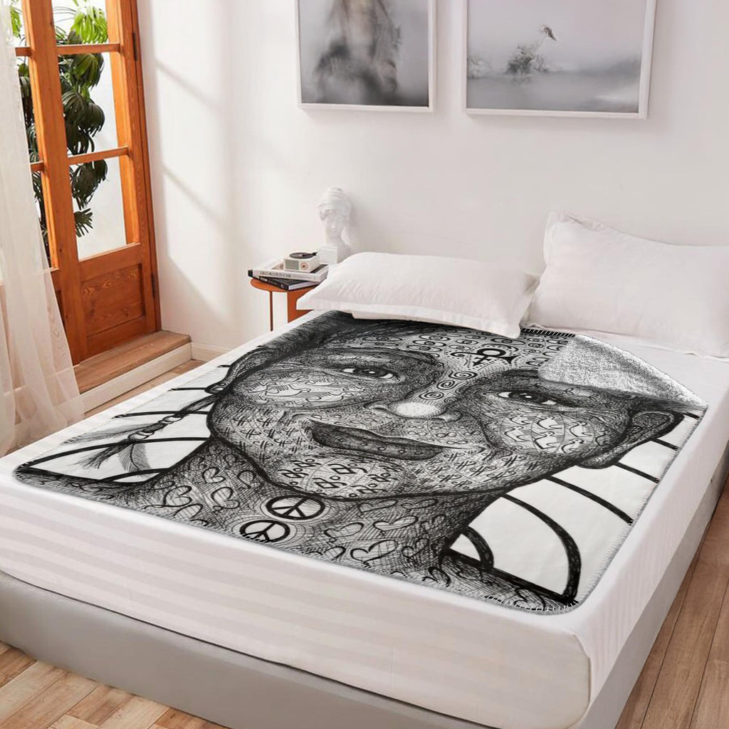 the-wisdom-keeper-of-equality-tenderness-black-white-fleece-sherpa-blanket – Wisdom Keepers