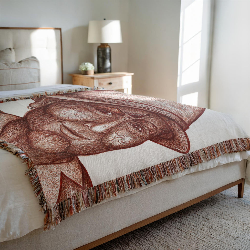 the-wisdom-keeper-of-stillness-brown-white-woven-blanket – Wisdom Keepers