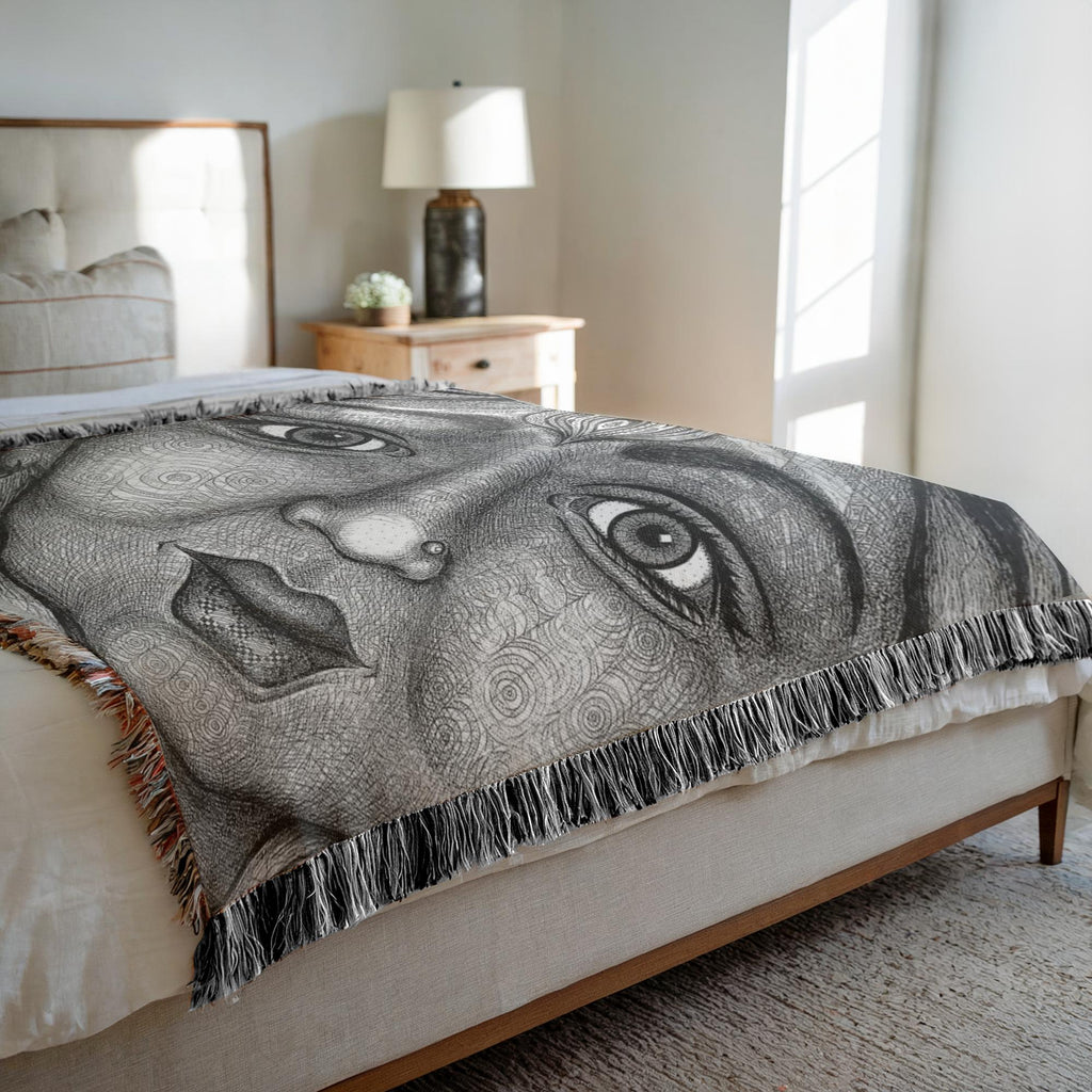 the-wisdom-keeper-of-graciousness-black-white-woven-blanket – Wisdom Keepers