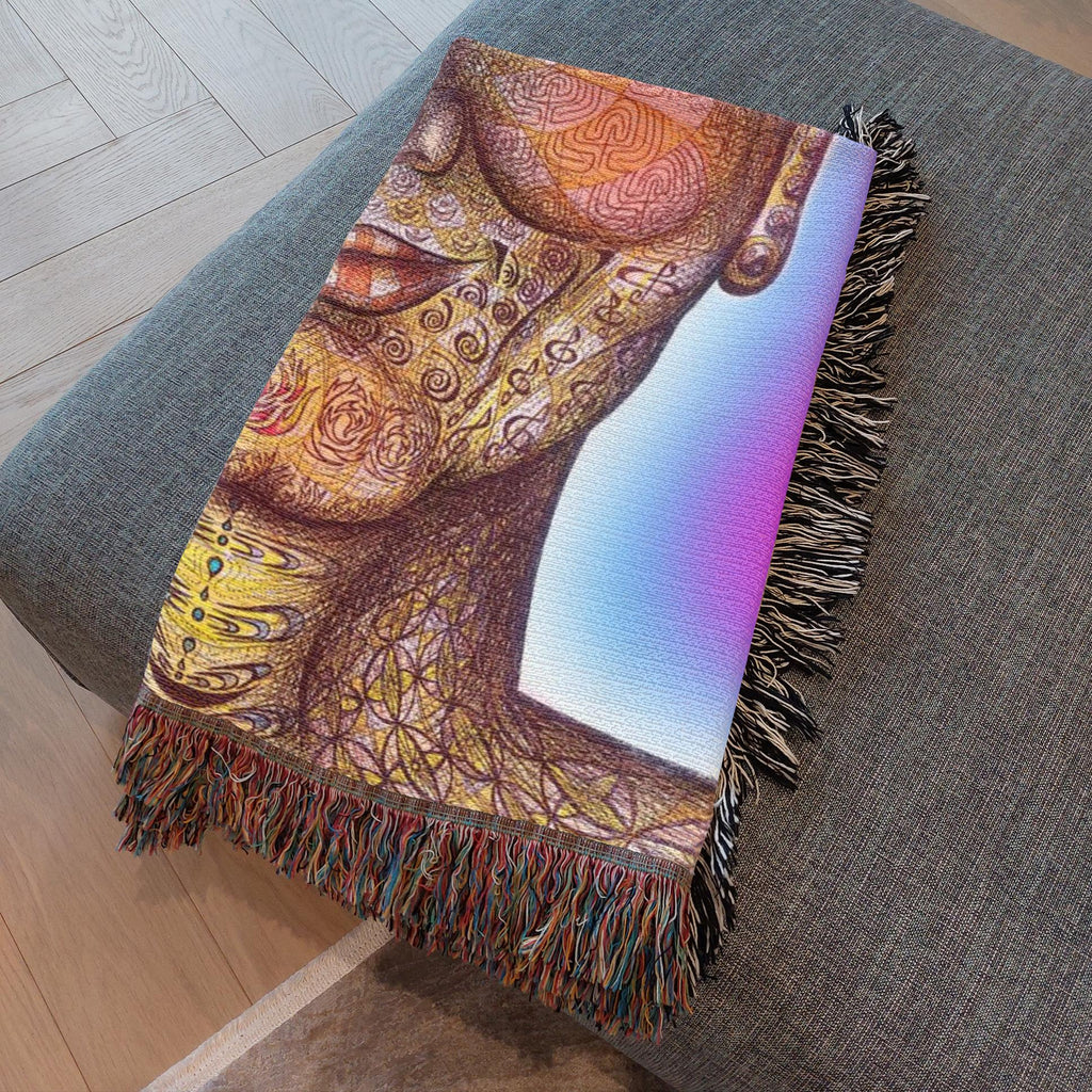 the-wisdom-keeper-of-non-attachment-celebration-full-color-woven-blanket – Wisdom Keepers
