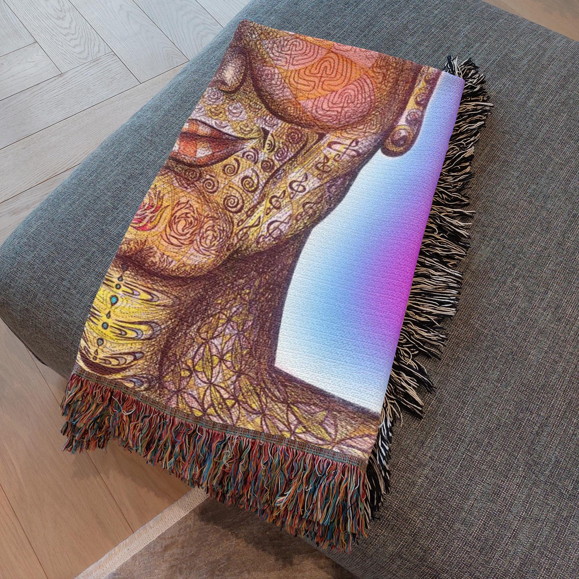 the-wisdom-keeper-of-non-attachment-celebration-full-color-woven-blanket – Wisdom Keepers