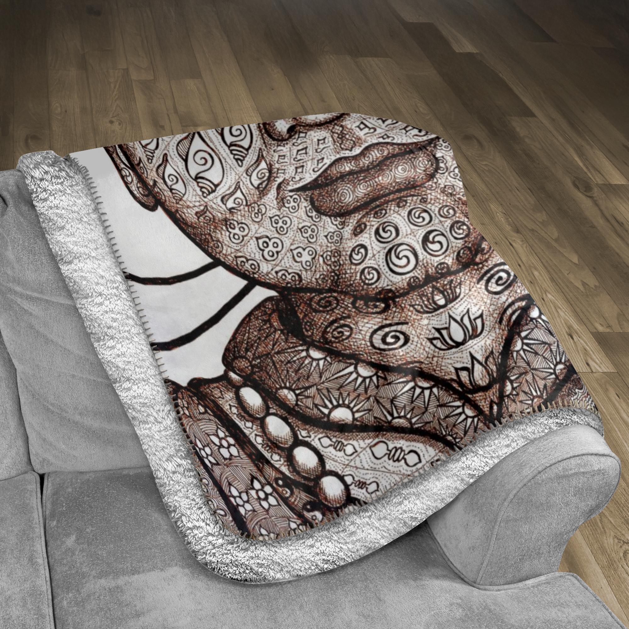 the-wisdom-keeper-of-initiative-awakening-brown-white-fleece-sherpa-blanket – Wisdom Keepers