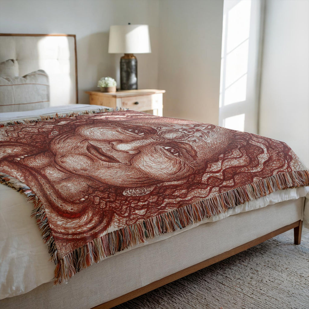 the-wisdom-keeper-of-resourcefulness-wisdom-brown-white-woven-blanket – Wisdom Keepers