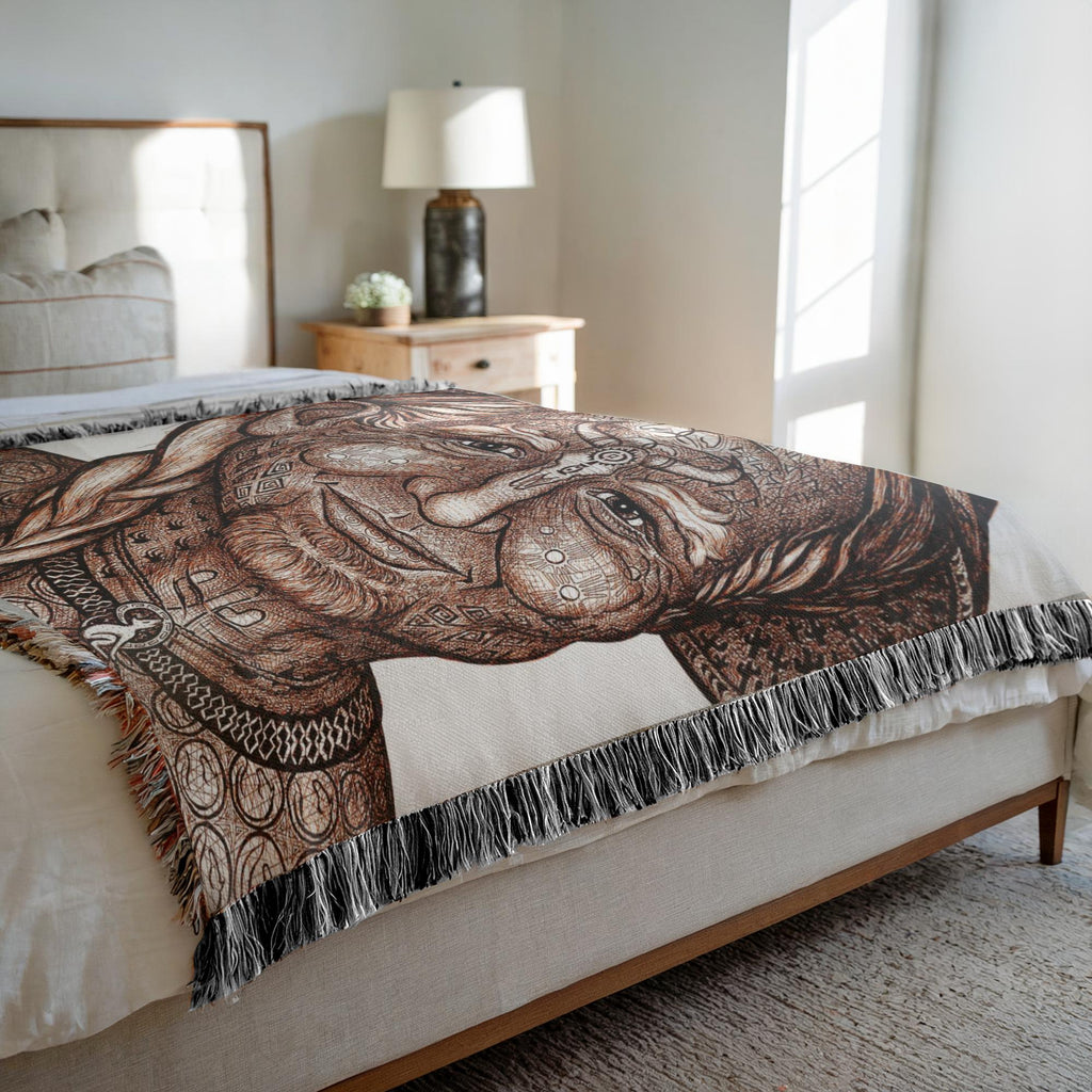 the-wisdom-keeper-of-teamwork-brown-white-woven-blanket – Wisdom Keepers