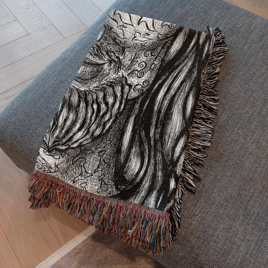 the-wisdom-keeper-of-authority-black-white-woven-blanket – Wisdom Keepers