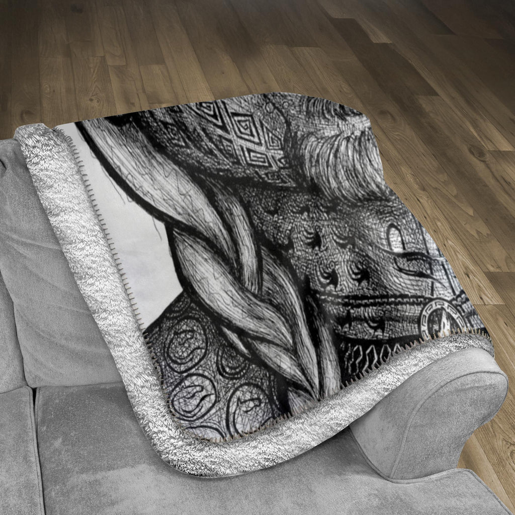 the-wisdom-keeper-of-teamwork-black-white-fleece-sherpa-blanket – Wisdom Keepers