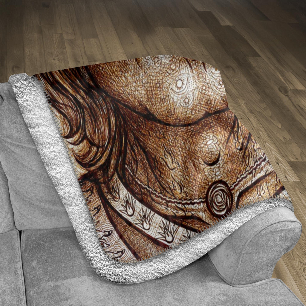 the-wisdom-keeper-of-equilibrium-harmony-brown-white-fleece-sherpa-blanket – Wisdom Keepers