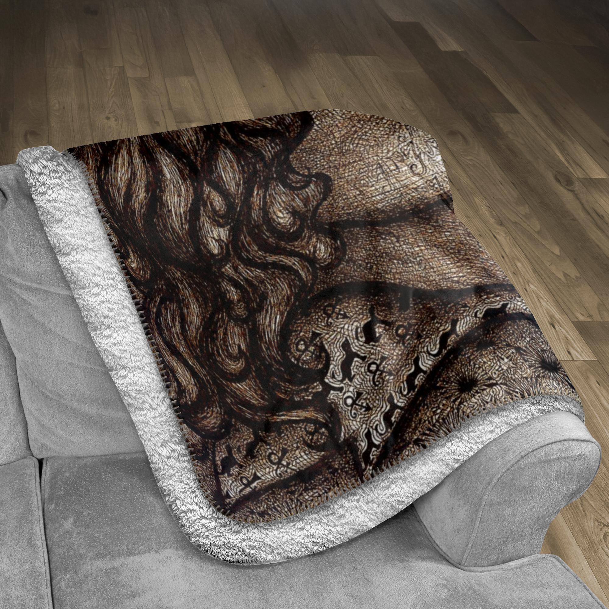 the-wisdom-keeper-of-enrichment-brown-white-fleece-sherpa-blanket – Wisdom Keepers