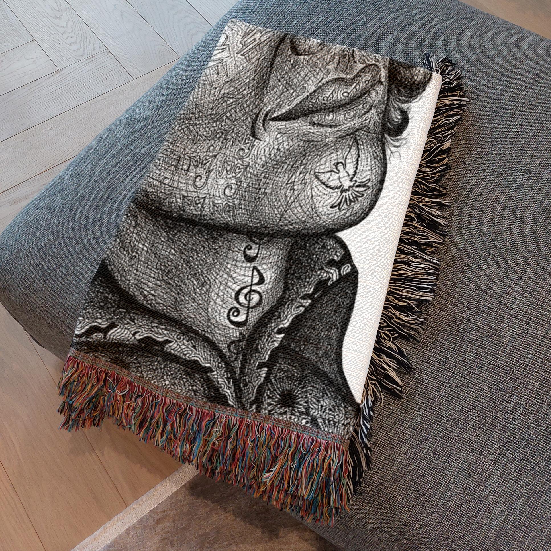 the-wisdom-keeper-of-enrichment-black-white-woven-blanket – Wisdom Keepers