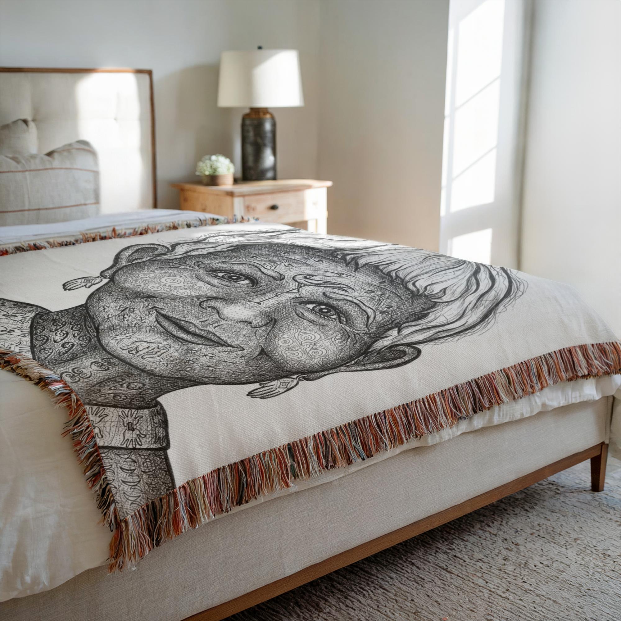 the-wisdom-keeper-of-intimacy-black-white-woven-blanket – Wisdom Keepers