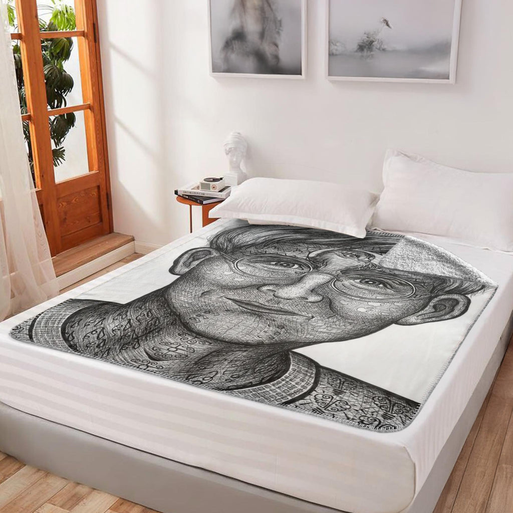 the-wisdom-keeper-of-insight-black-white-fleece-sherpa-blanket – Wisdom Keepers