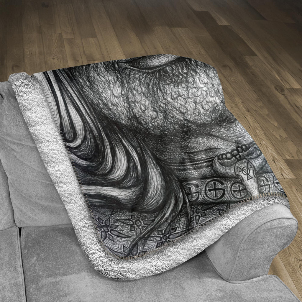 the-wisdom-keeper-of-adventure-black-white-fleece-sherpa-blanket – Wisdom Keepers