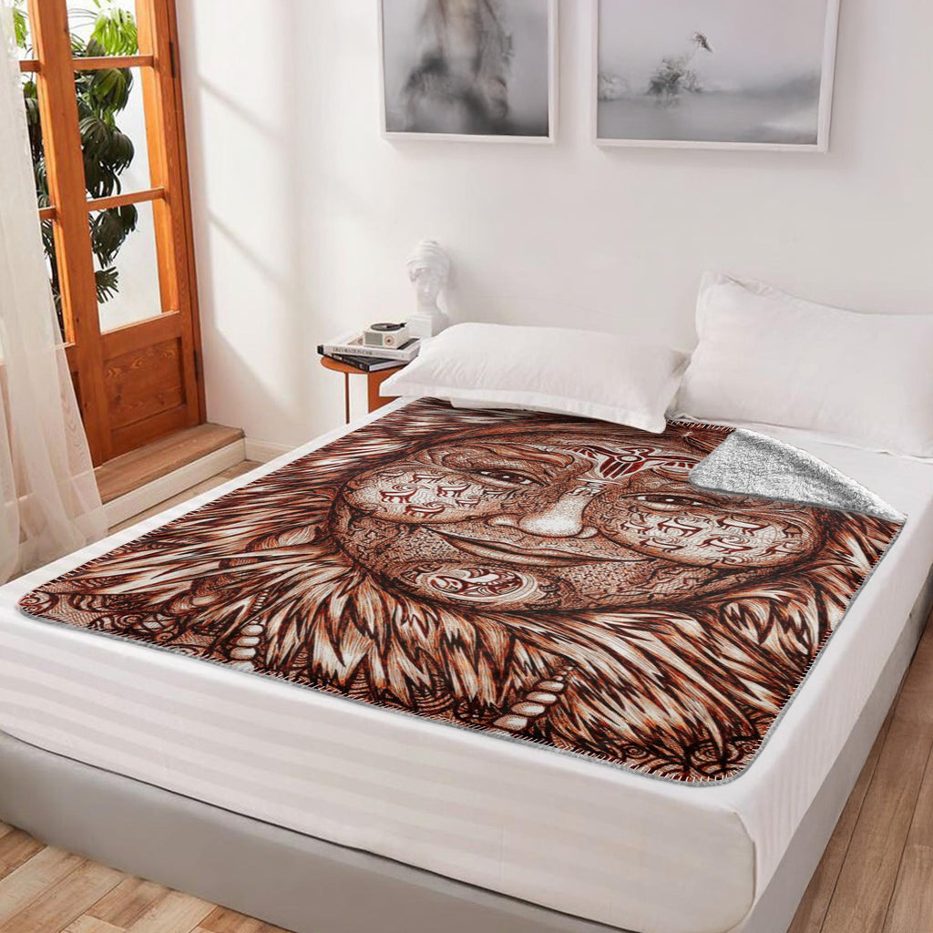 the-wisdom-keeper-of-expansion-superabundance-brown-white-fleece-sherpa-blanket – Wisdom Keepers