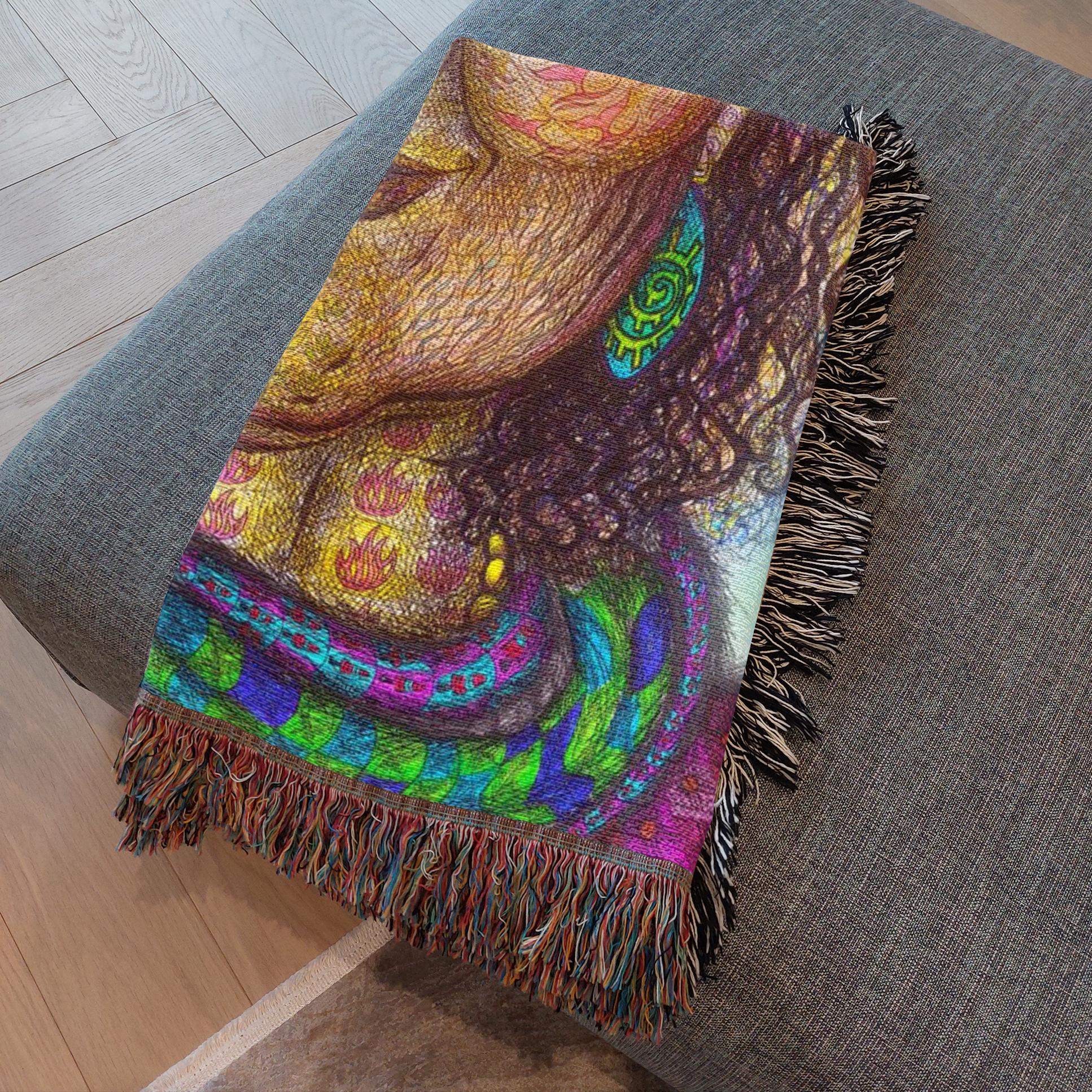 the-wisdom-keeper-of-resourcefulness-wisdom-full-color-woven-blanket – Wisdom Keepers