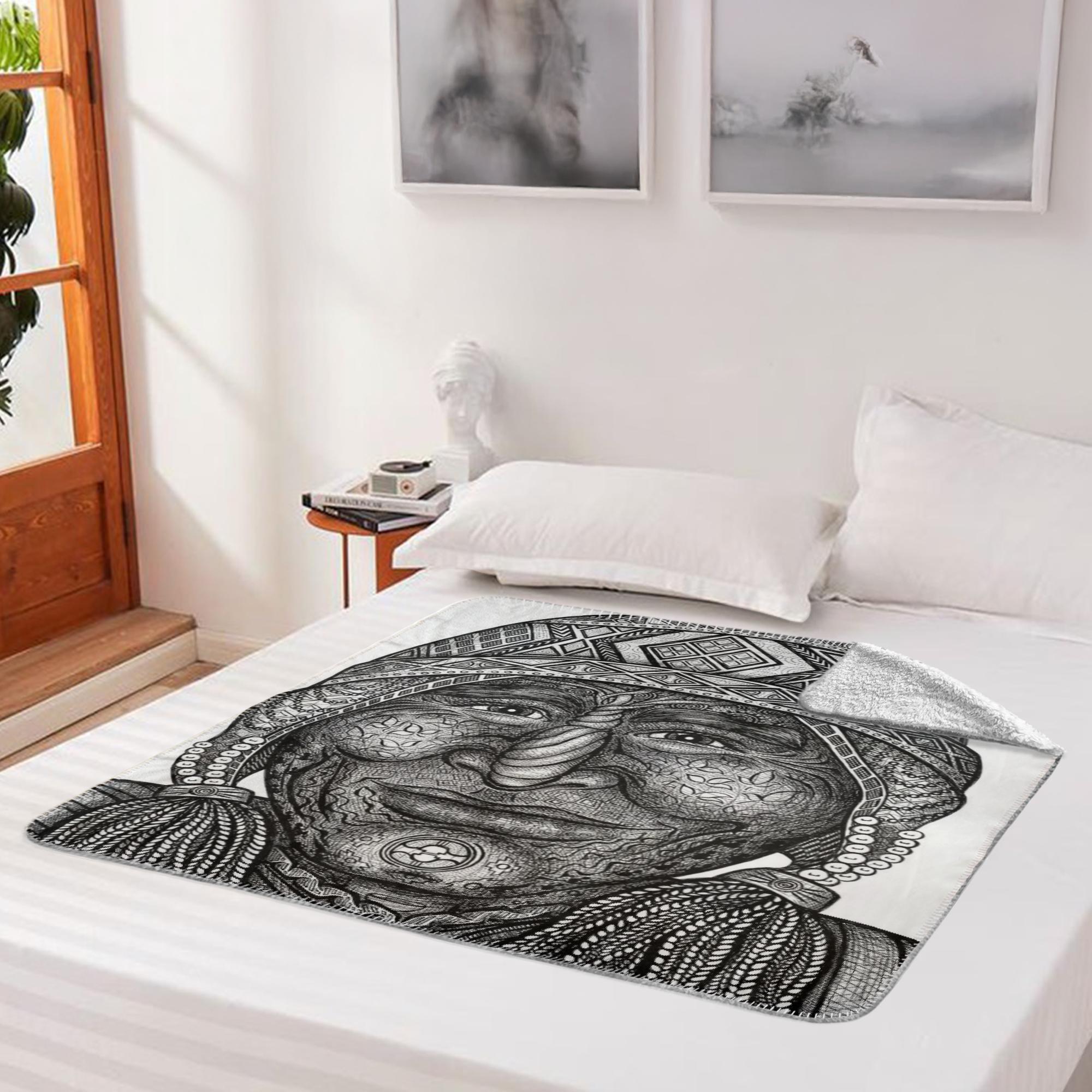 the-wisdom-keeper-of-preservation-black-white-fleece-sherpa-blanket – Wisdom Keepers