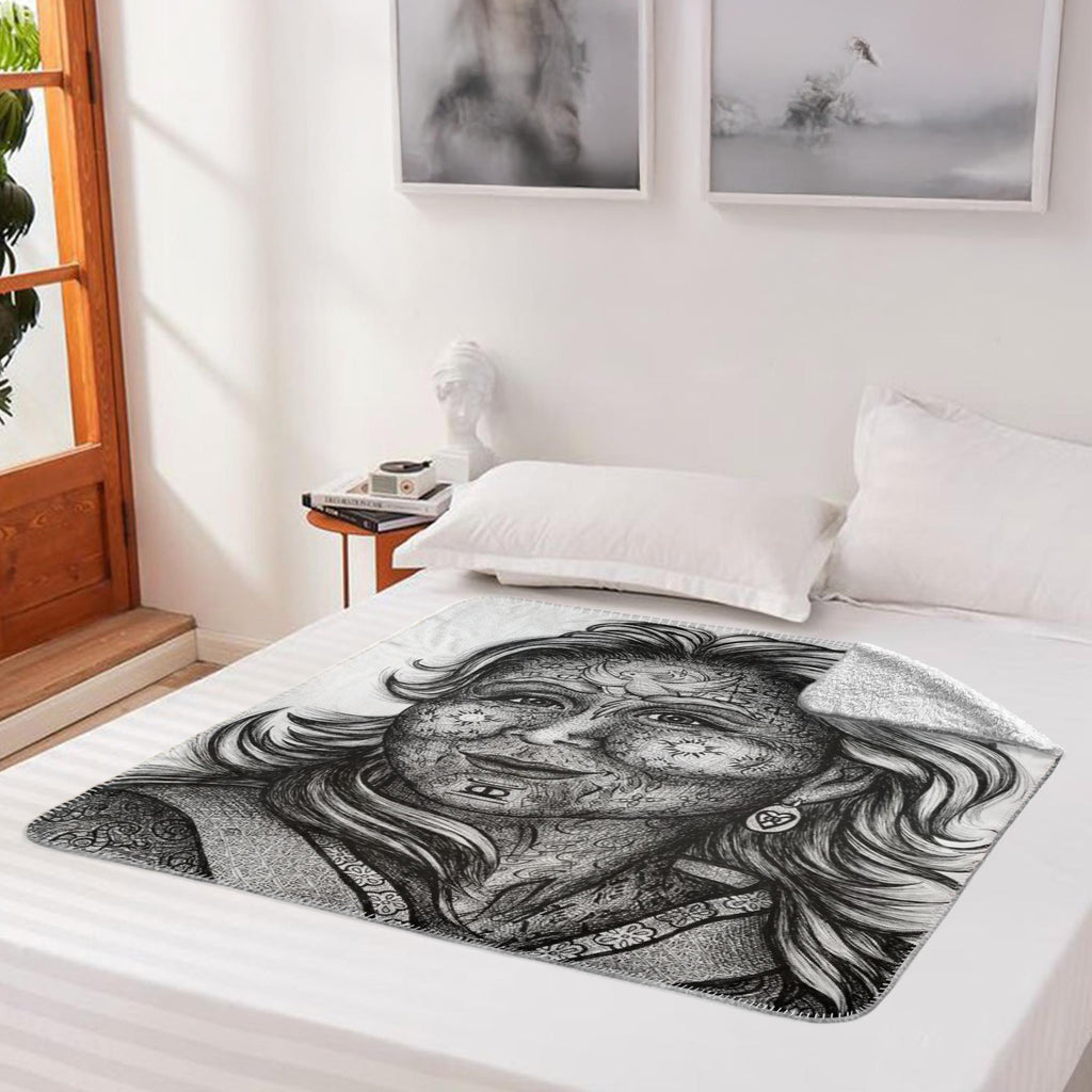 the-wisdom-keeper-of-commitment-devotion-black-white-fleece-sherpa-blanket – Wisdom Keepers