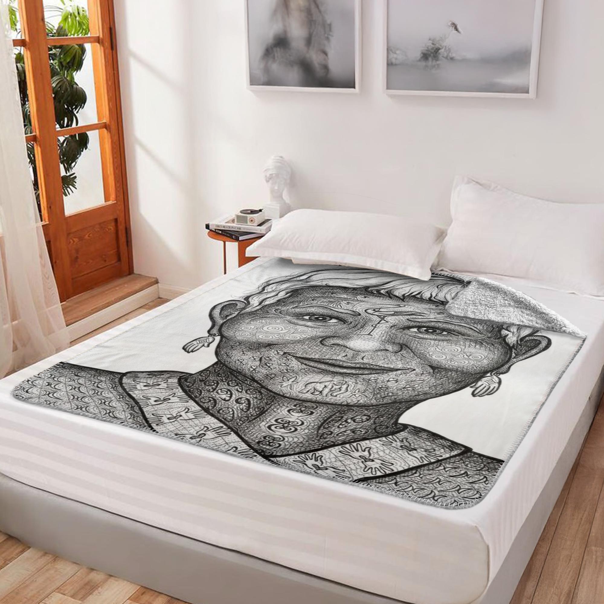 the-wisdom-keeper-of-intimacy-black-white-fleece-sherpa-blanket – Wisdom Keepers